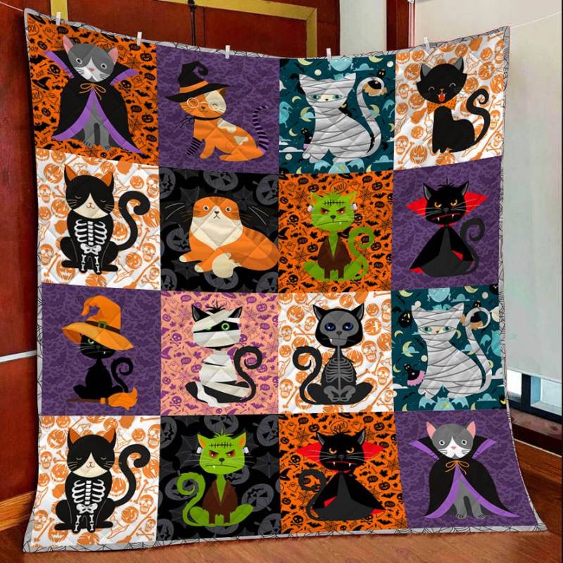 Cat Halloween TY2408 – Quilt Blanket