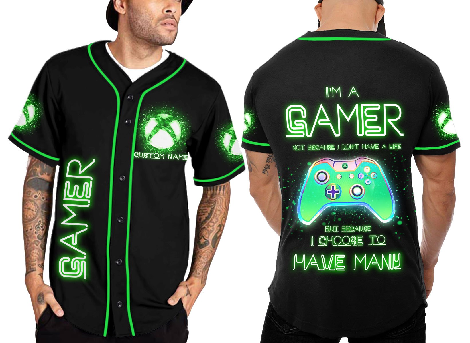 Xbox I’M A Gamer Baseball Shirt Custom Ttm