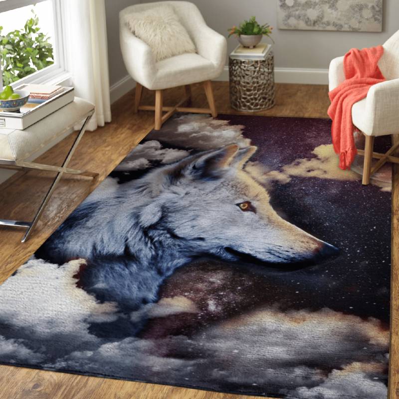 wolf space – Animals Area Rug Carpet