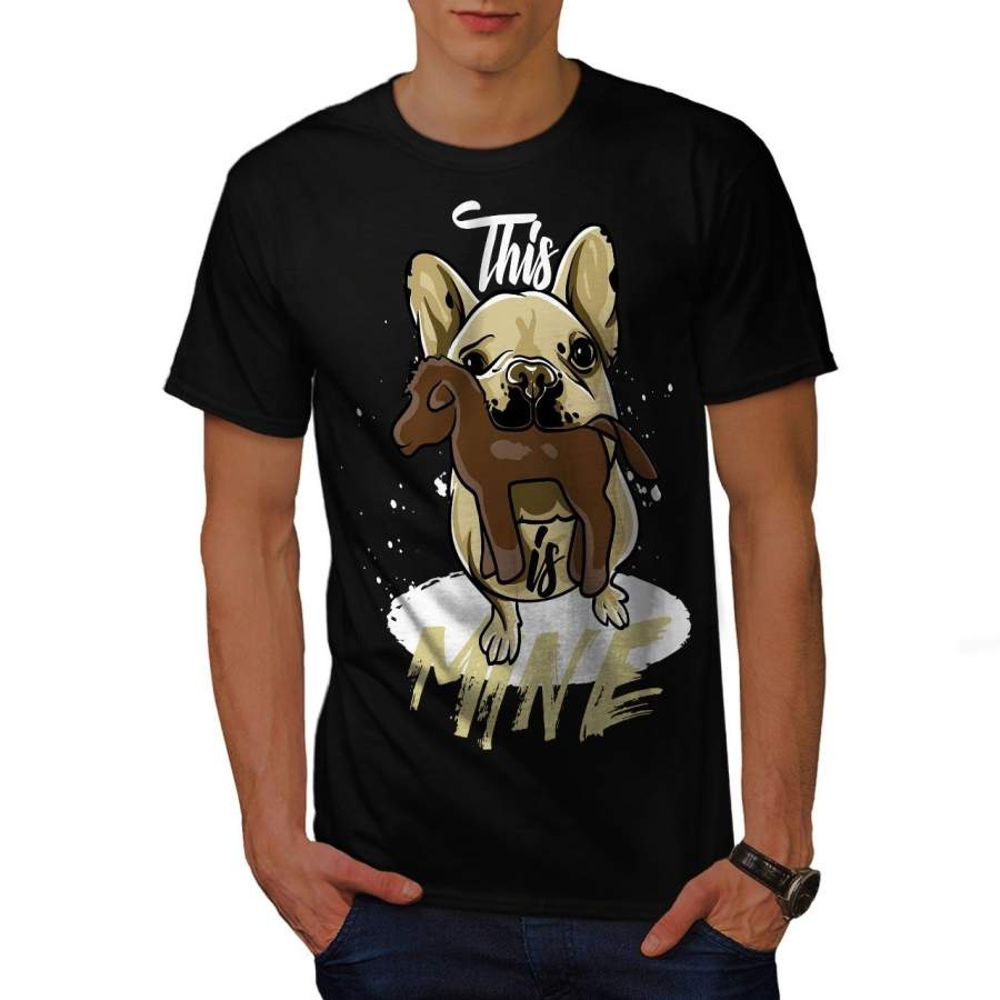 Cute Puppy Mens T-Shirt, Funny Quote Graphic Design Printed Tee