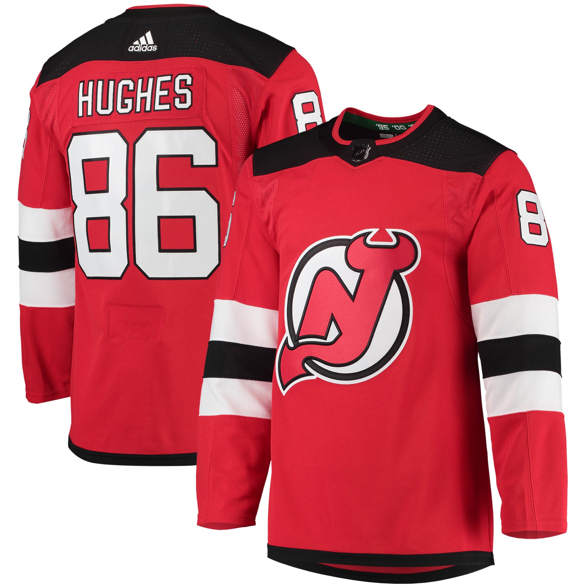 Jack Hughes New Jersey Devils Home Primegreen Authentic Player Jersey – Red