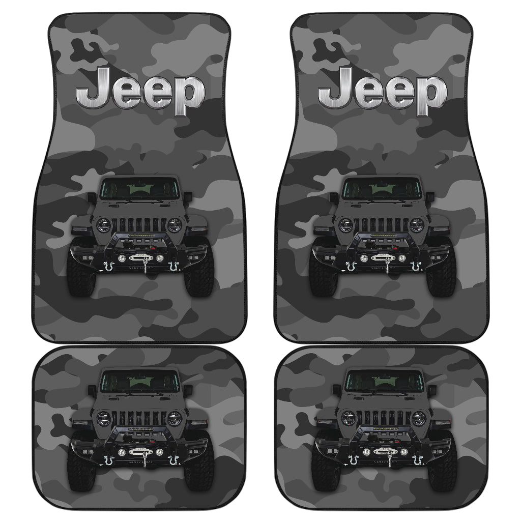 Greey Jeep Camouflage Car Floor Mats Car Accessories