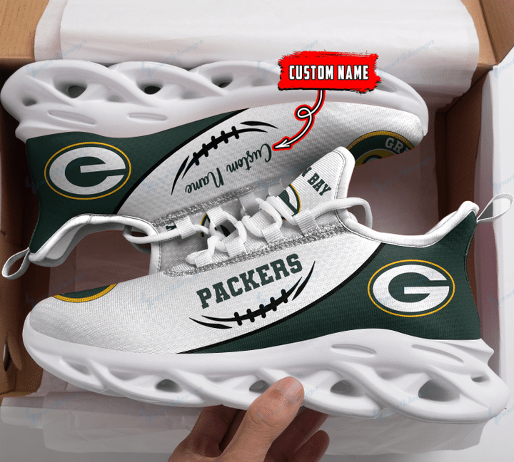 Green Bay Packers Personalized Yezy Running Sneakers Bg62