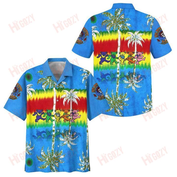 Grateful Dead Dancing Bear Hawaii Shirt Ha40571