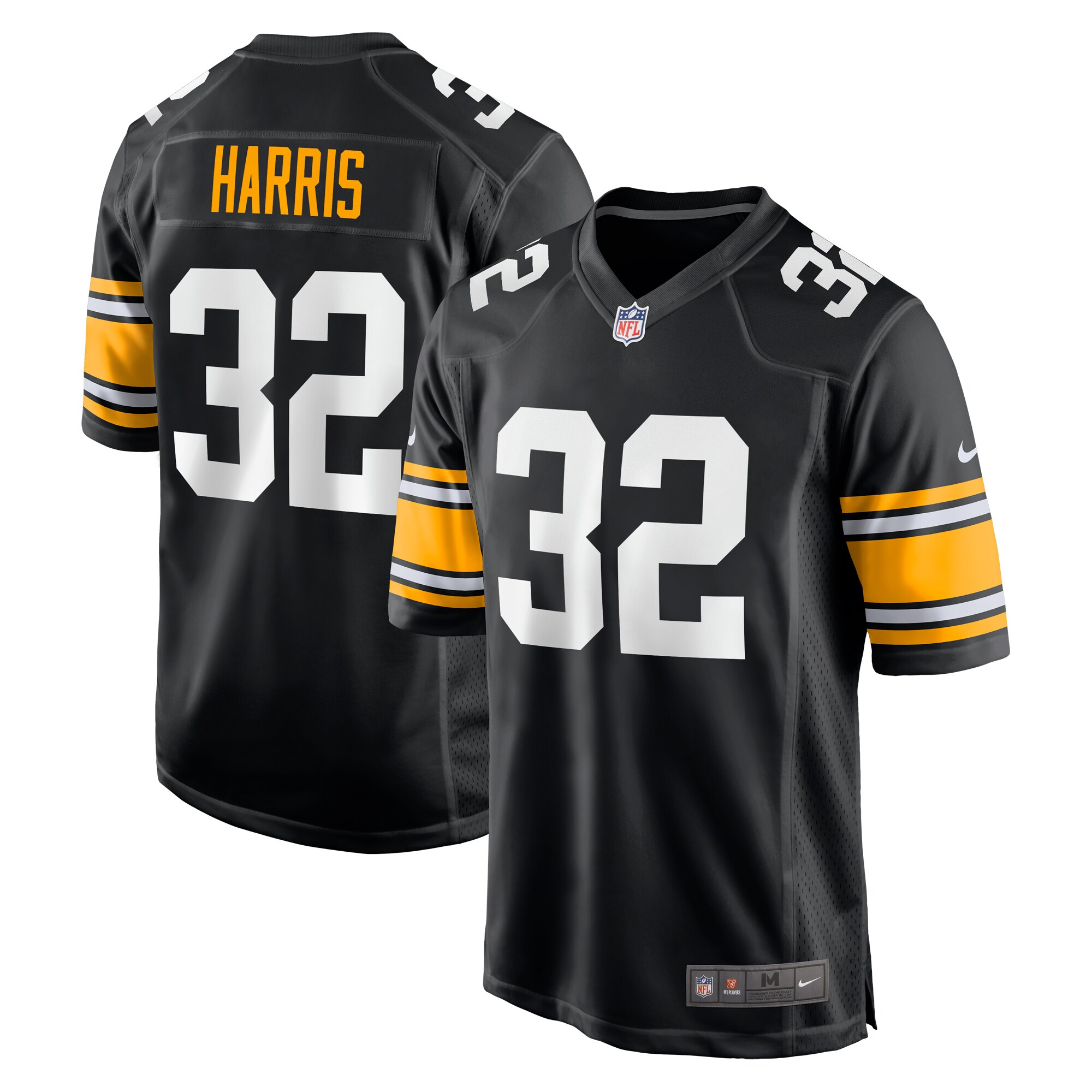 Men’s Pittsburgh Steelers Franco Harris Black Alternate Retired Player Jersey