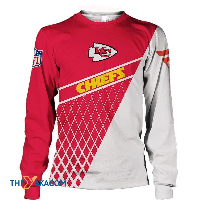 Kansas City American Football Team Road Super Bowl Diamond Pattern Gift Fan Sweatshirt Long Sleeve Crewneck Casual Pullover Top