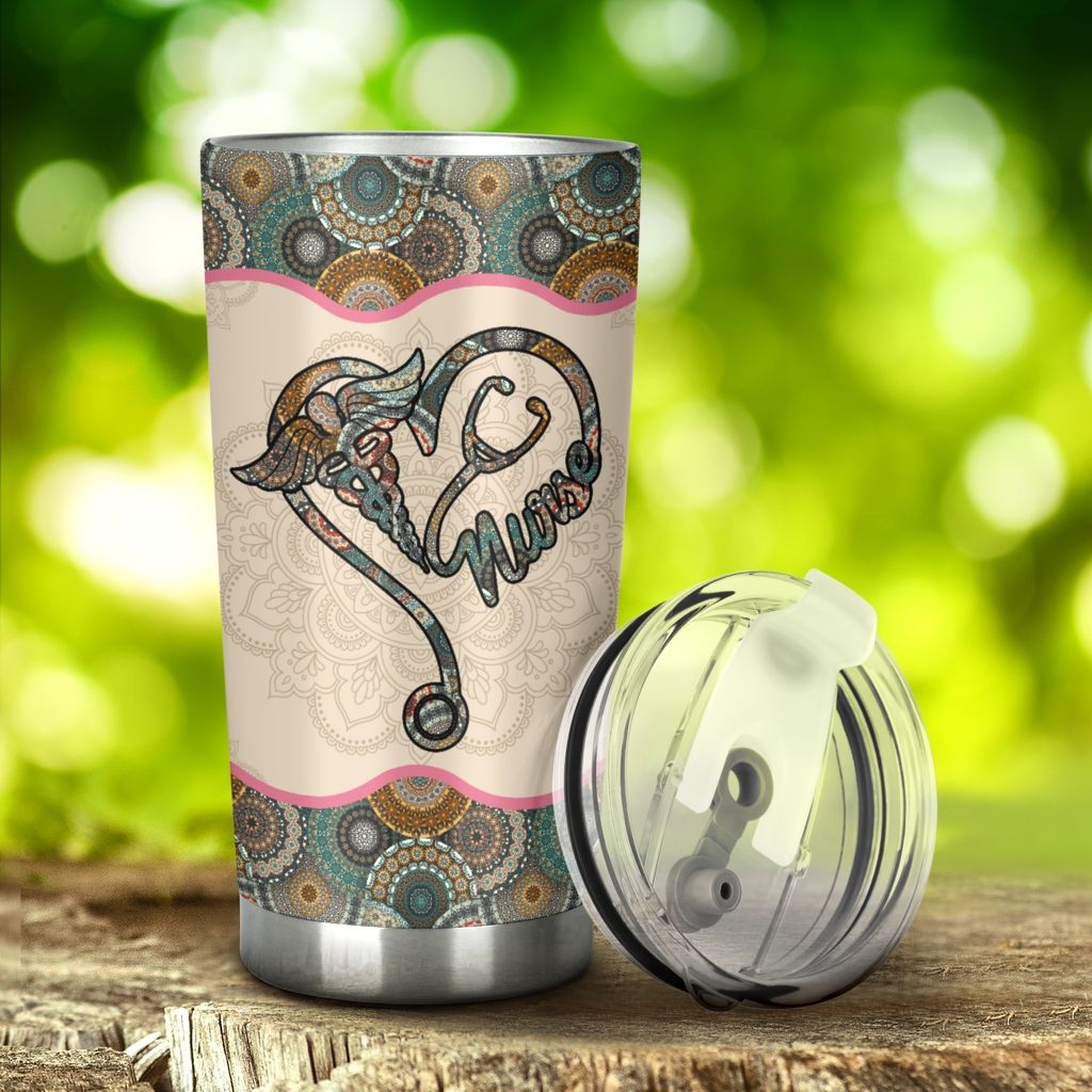 Nurse Elephant Stainless Steel Tumbler, Tumbler Cups For Coffee/Tea, Great Customized Gifts For Birthday Christmas Thanksgiving