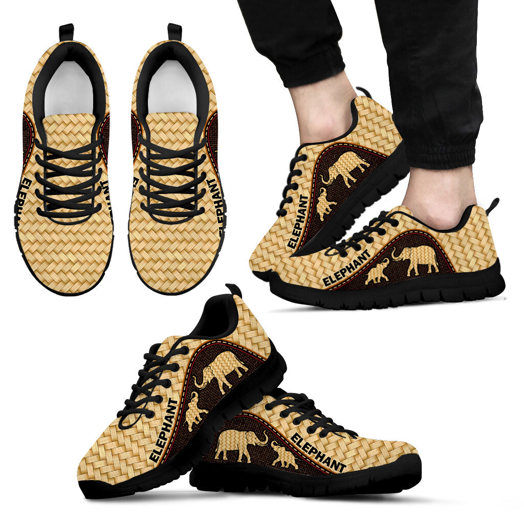 Elephant Wicker Pattern Shoes Fashion Sneaker Comfortable Walking Running Lightweight Casual Shoes