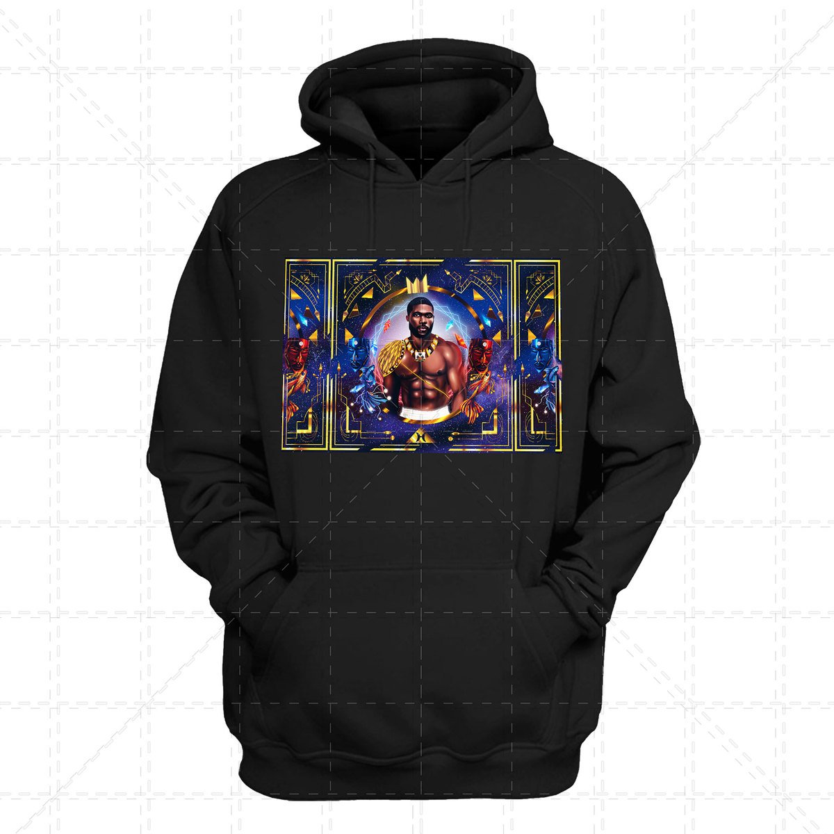 Gearhomies Personalized Hoodie Black King