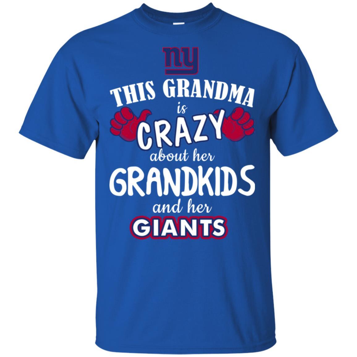 Grandma Is Crazy About Her Grandkids And Her New York Giants Tshirt