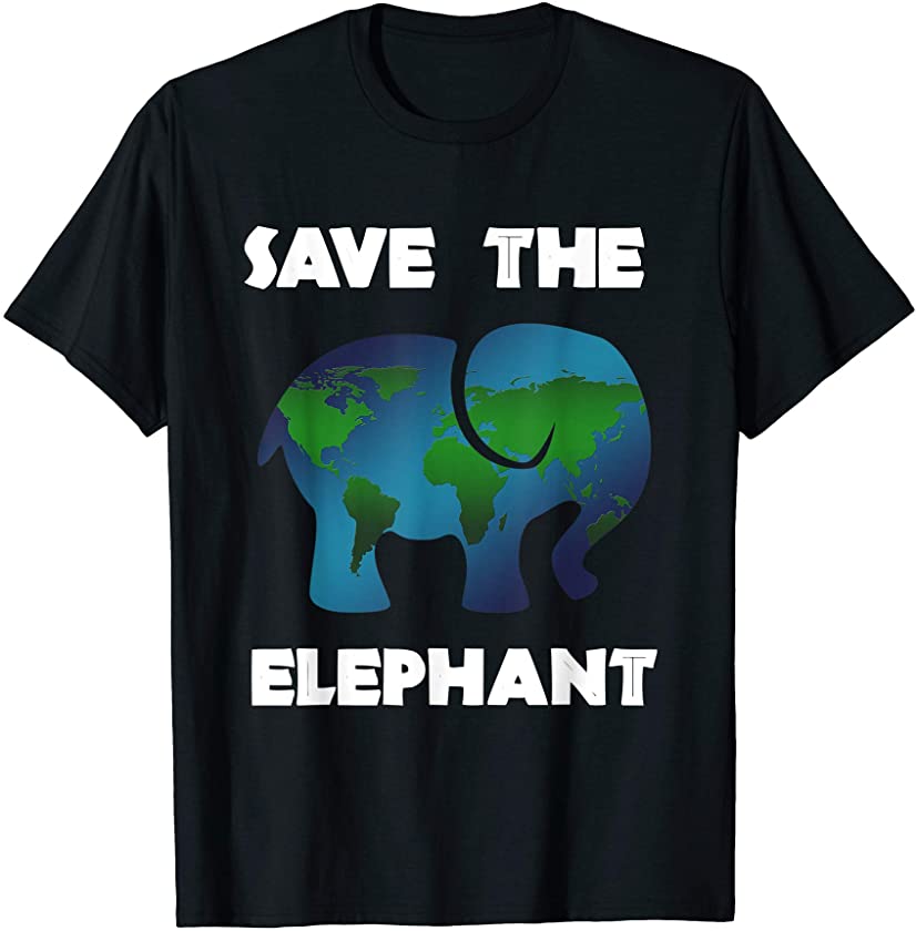 Save The Elephant Shirt For Youth Gift Girls Environment Day