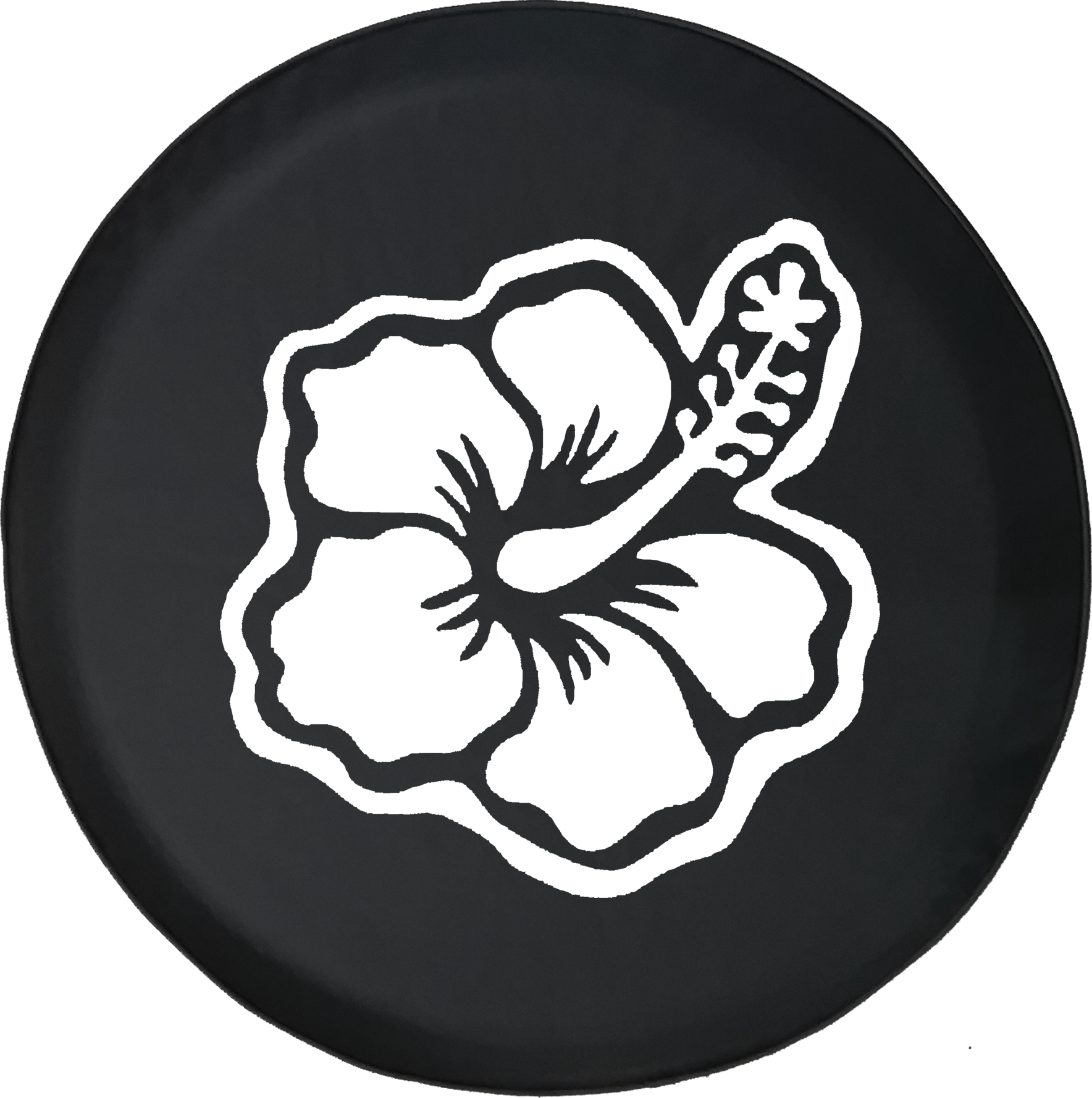 Hibiscus Hawaiian Tropical Flower Offroad Jeep Rv Camper Spare Tire Cover T161