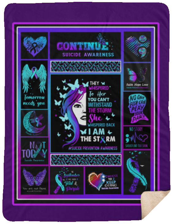 Suicide Awareness Fleece Blanket