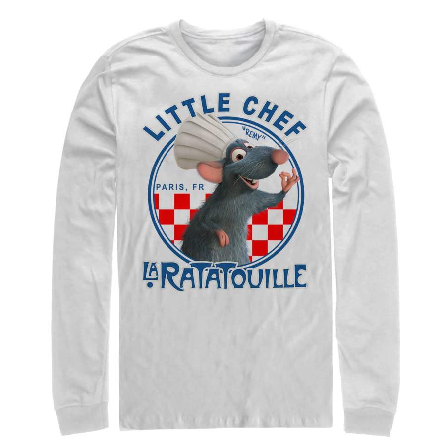 Ratatouille Men's Little Chef Remy Circle  Long Sleeve Shirt