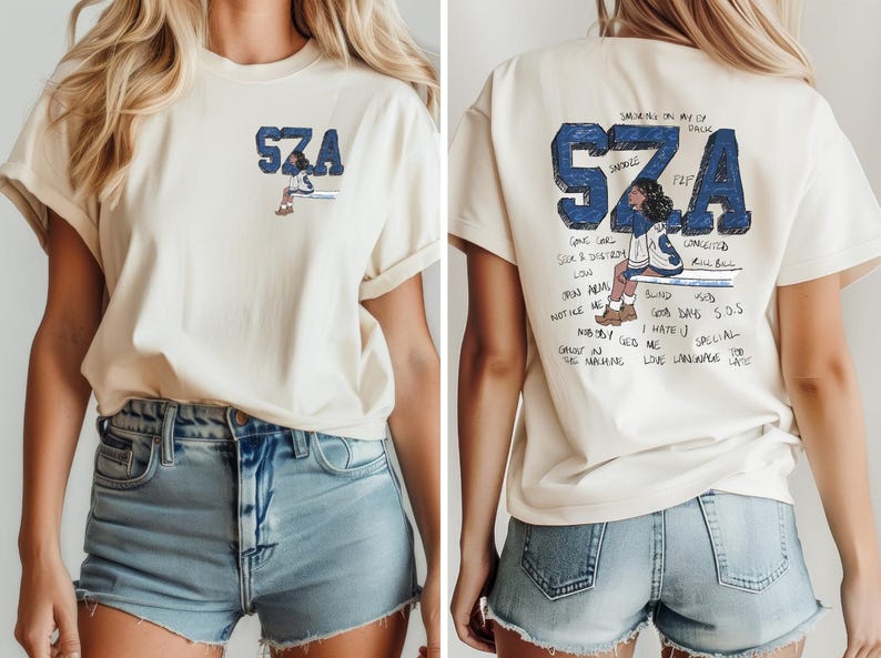 SZA Album Cover, SZA Merch, SZA Aesthetic Tee, Music Fans Shirt, Gift for Fans, Sza Sos Album Shirt, Sza Good Days Classic Retro Sweatshirt