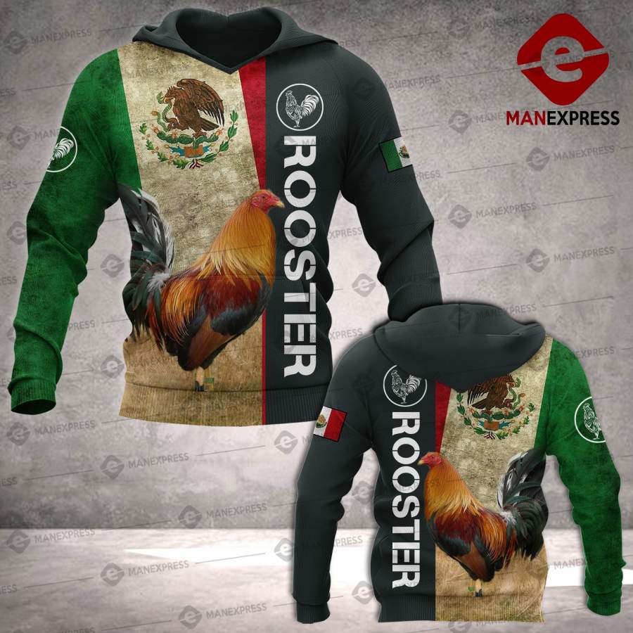 LKH Mexico Rooster 3D printed hoodie Chicken