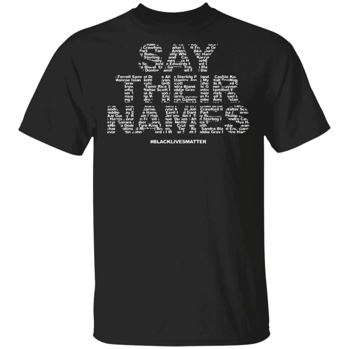 George Floyd Say Their Names 2024 Shirt Black Lives Matter T-Shirt Ideas