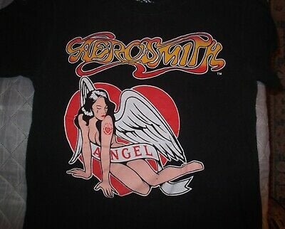 Vintage Aerosmith 1988 Original Permanent Vacation (angel) Tour T-shirt  Med 7138