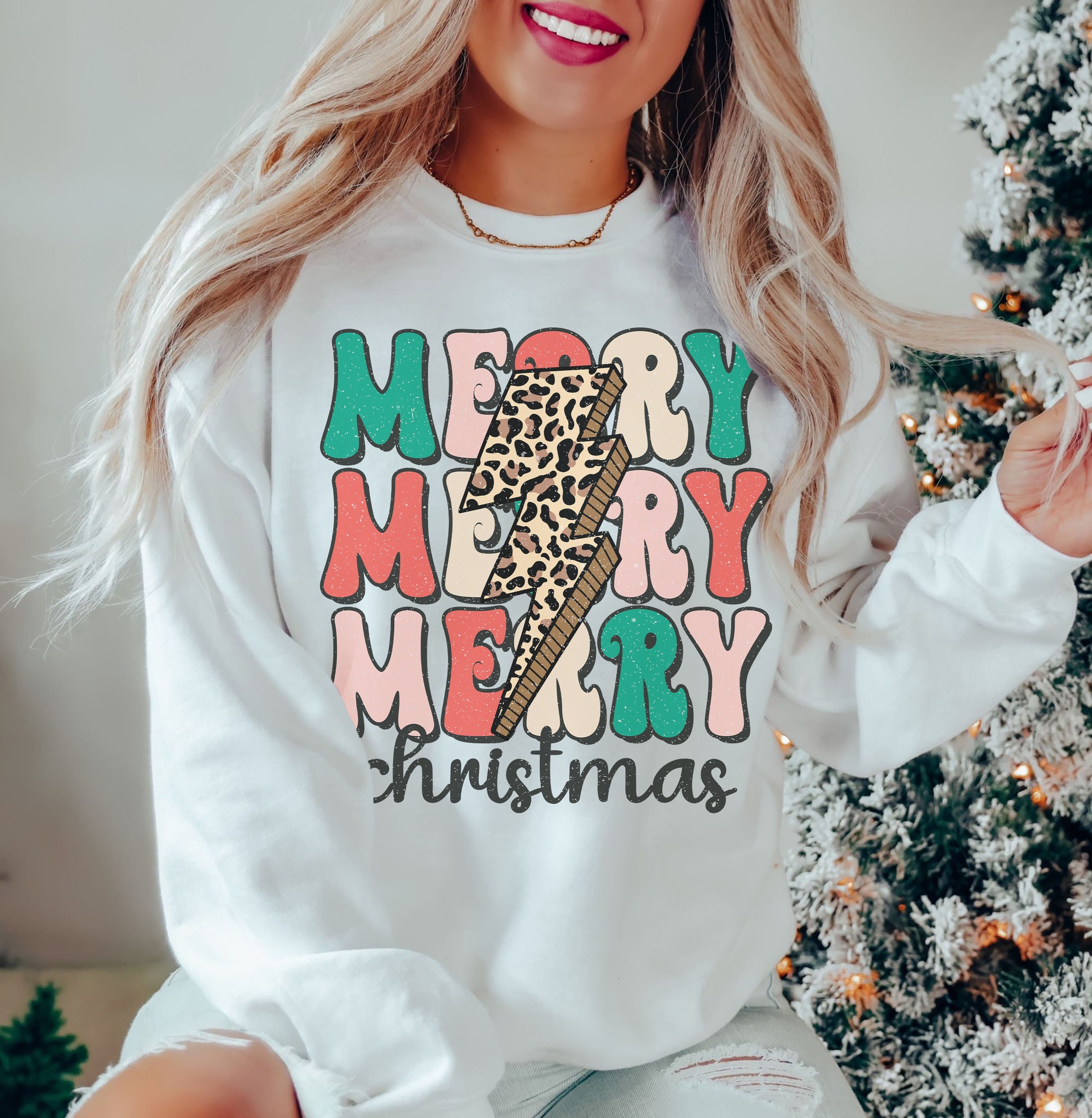 Merry Christmas Sweatshirt, merry Sweatshirt, Retro Christmas Sweatshirt, Christmas season, iPrintasty Christmas,  iPrintasty Christmas