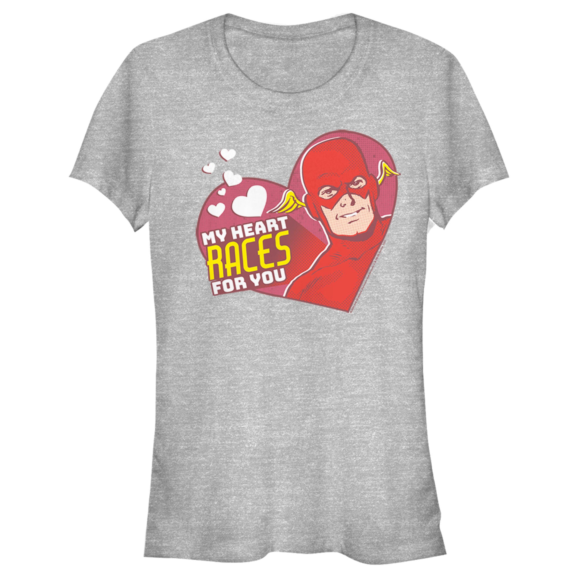 Junior’S The Flash Valentine’S Day My Heart Races For You T-Shirt