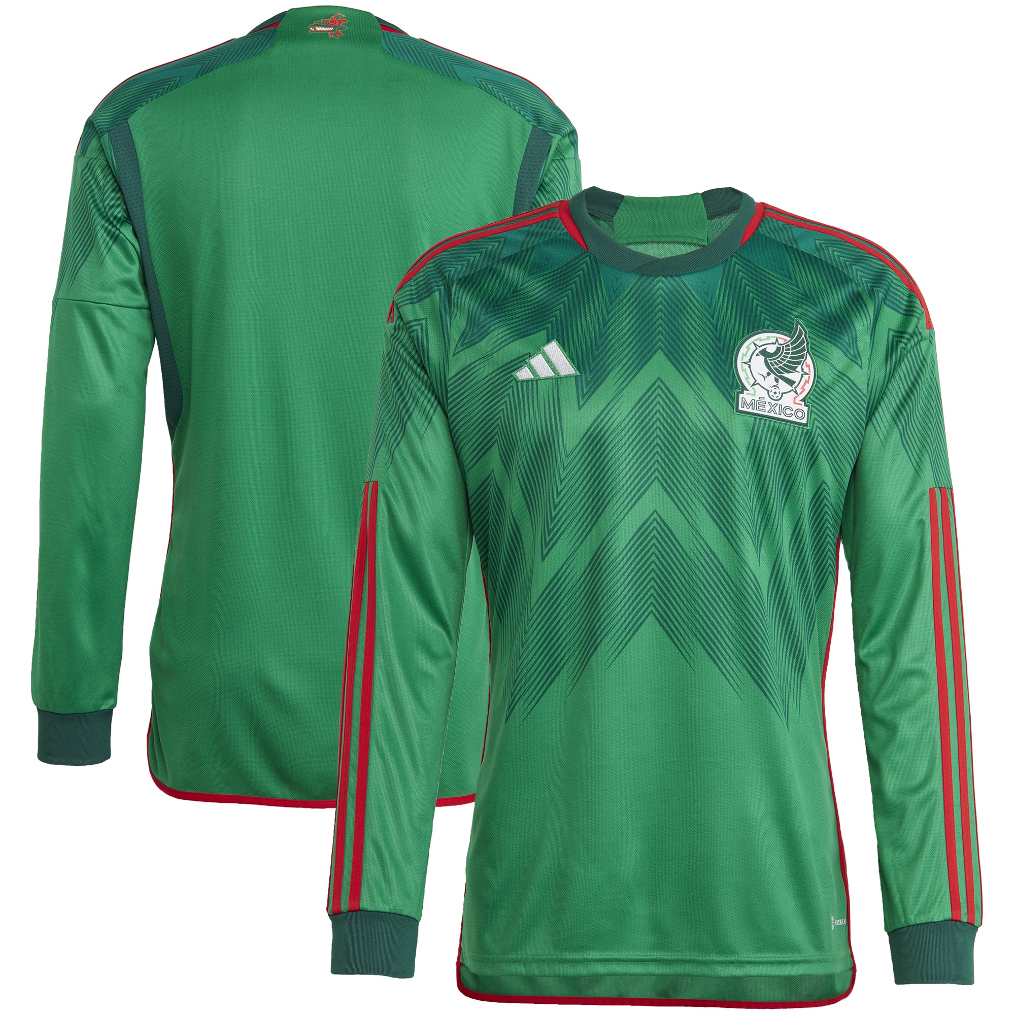 Mexico National Team 2022/23 Home Blank Long Sleeve Replica Jersey – Green