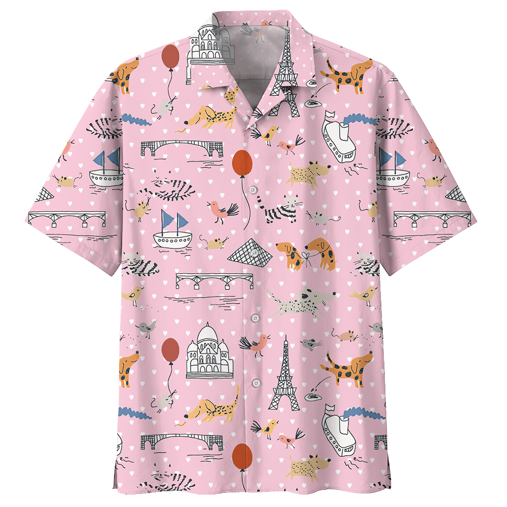 Dachshund Pink Nice Design Unisex Hawaii Shirt For Men And Women Ha54722