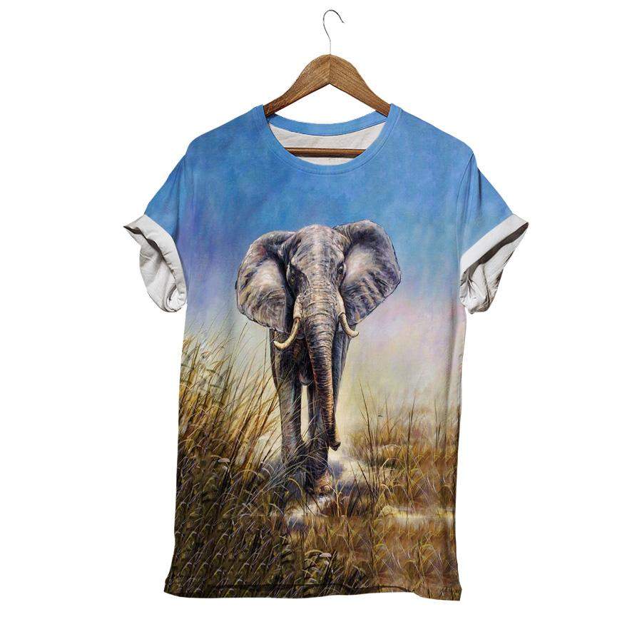 Walk In Vegetal Save Elephant T-shirt