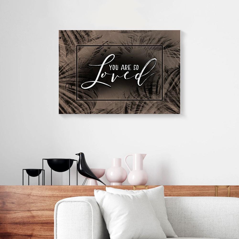 Canvas Artwork You Are So Loved Vintage Couples Wall Art Canvas Wall Art Home Decor