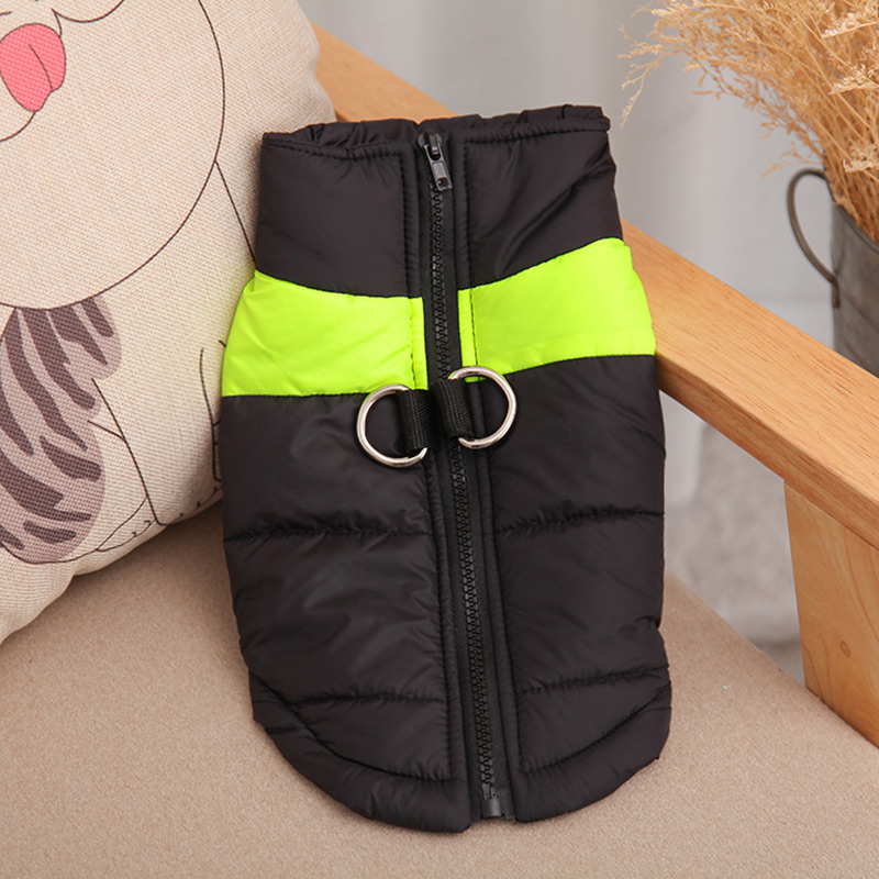 8 Size S-5XL Winter Dog Clothes For Pet Waterproof Warm Large Dog Vest Cat Puppy Dog Ski Coats Jackets Green/Red/Blue/Pink alx