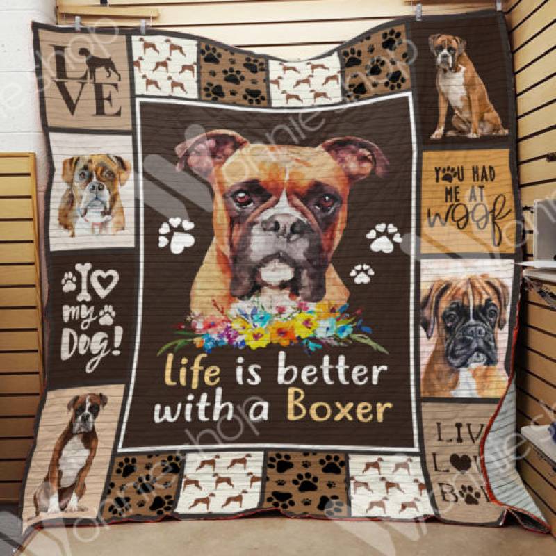 Boxer Dog Blanket NOV0701 68O39