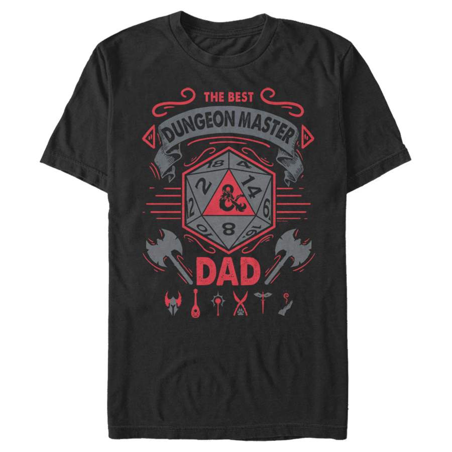 Dungeons & Dragons Men’s Father’s Day Best Dungeon Master Dad  T Shirt