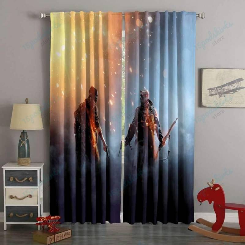 3D Printed  Battlefield 1 Style Custom Living Room Curtains