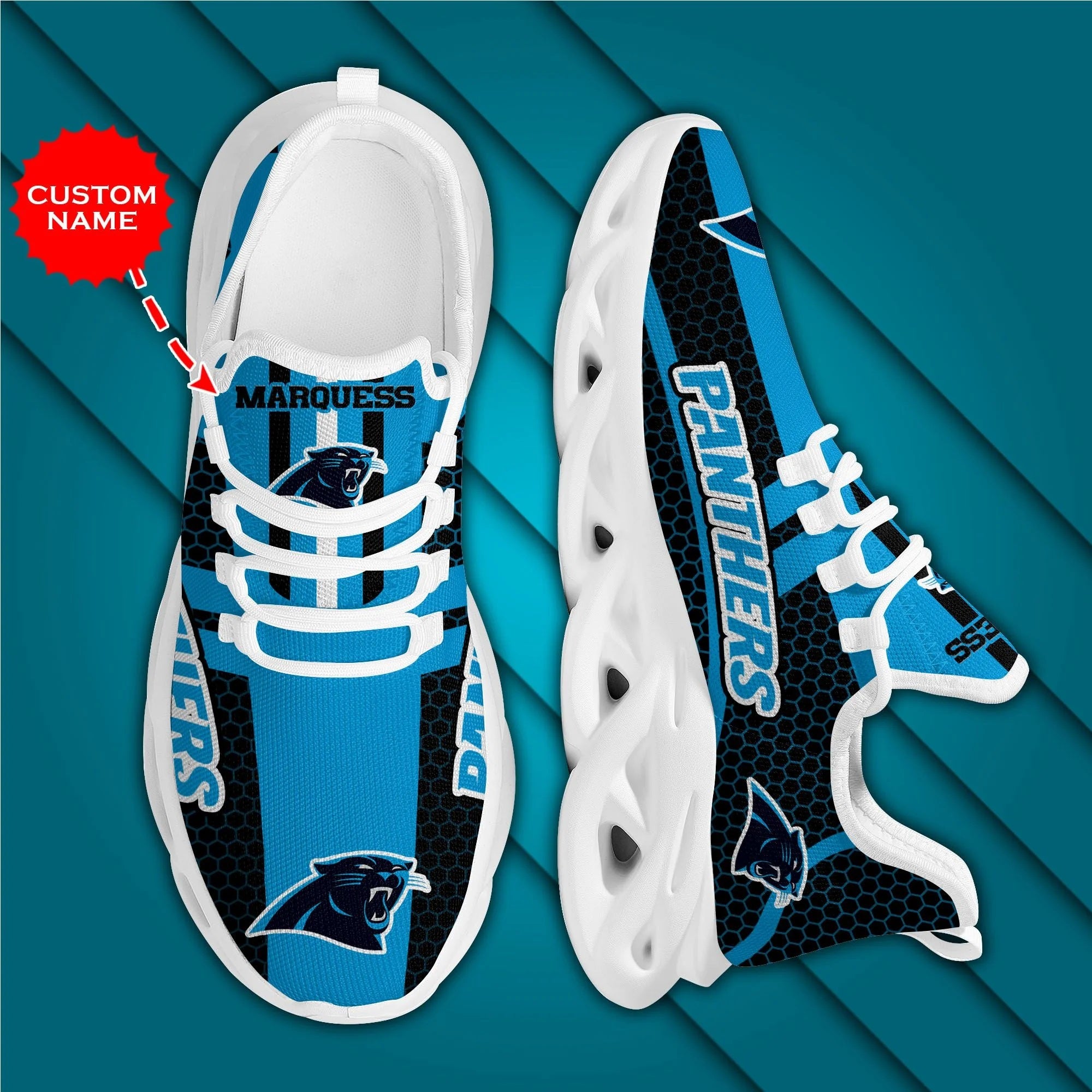 Carolina Panthers Casual Air Max Running Shoes