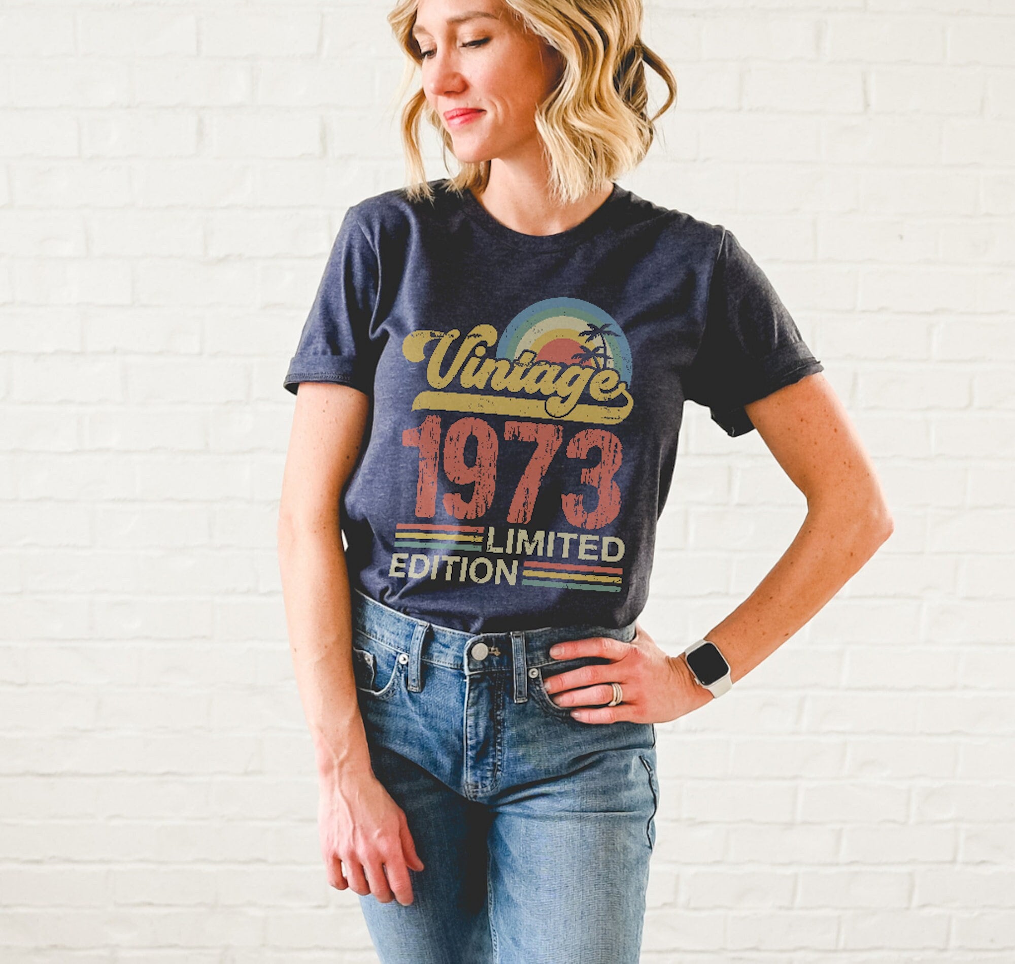 Vintage 1973 Birth Year Graphic Tee