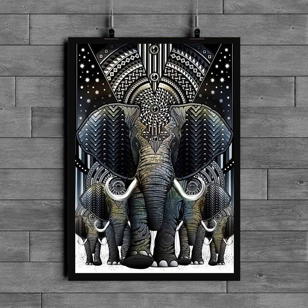 Elephant Poster Qh120121Pt - Poster Art Design