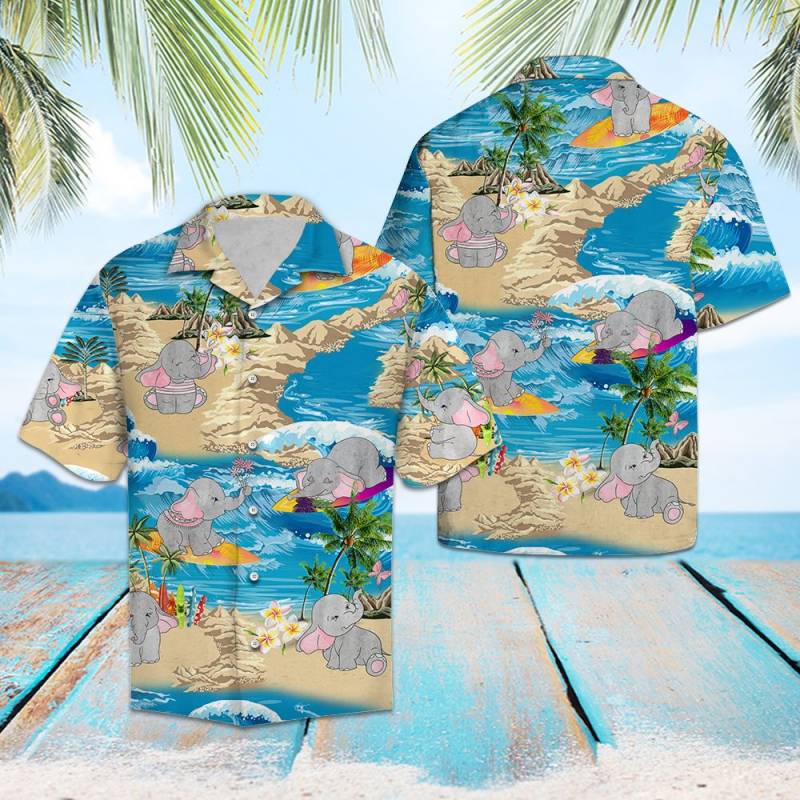 Elephant Summer Vacation Hawaii Shirt Ha98600