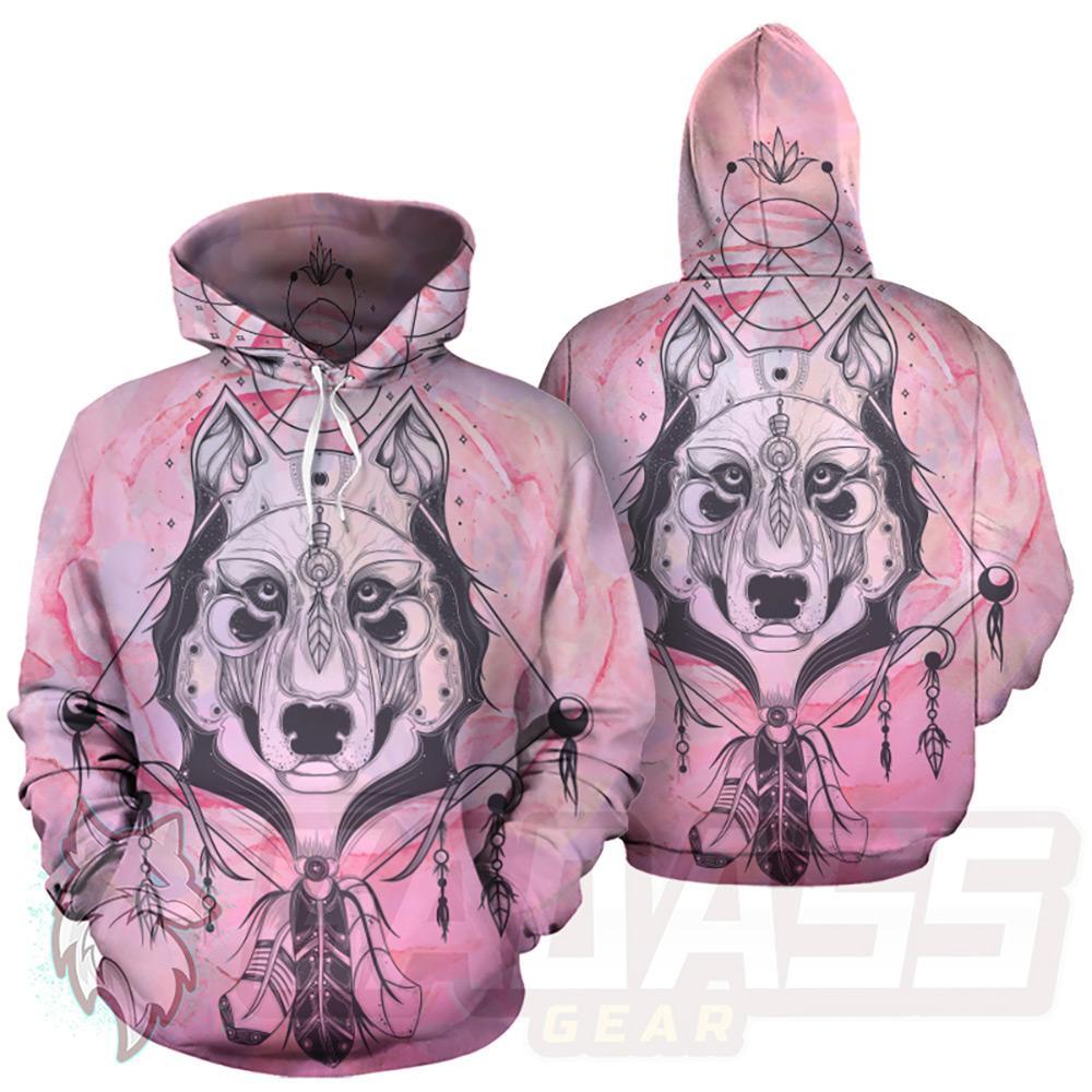 Boho Husky HUK-0010 Hoodie Allover