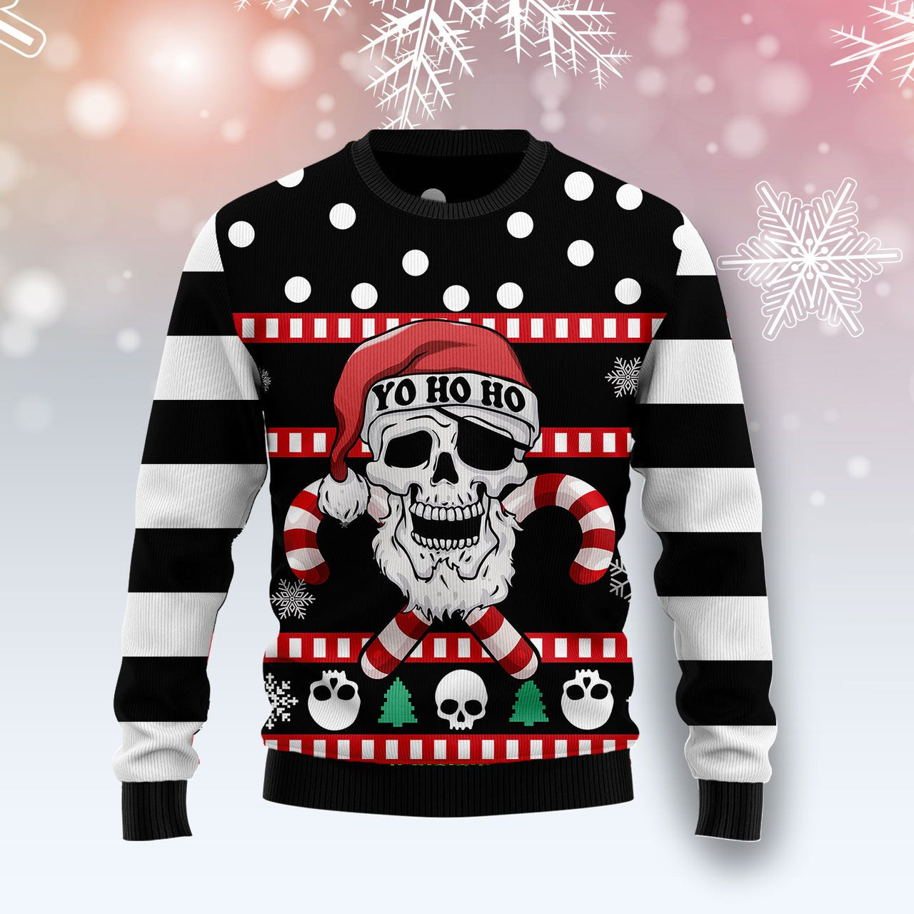 Skull Creepmas Ugly Christmas Yall Ugly Christmas Sweater | Adult | Us1614