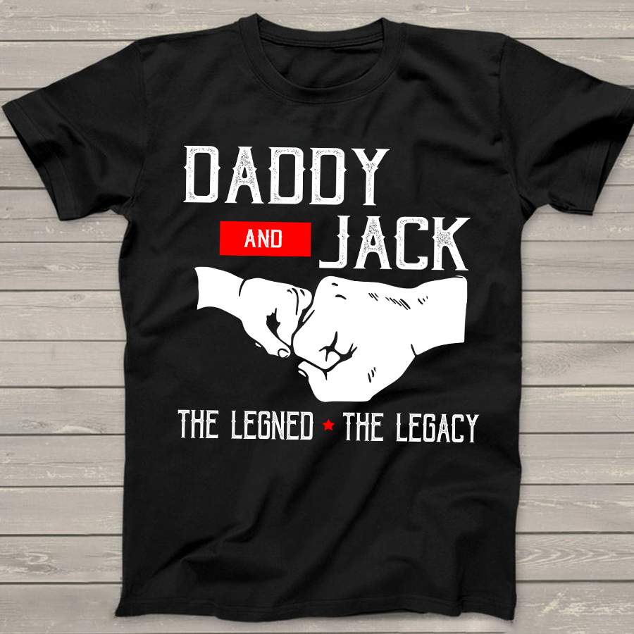 Personalized Daddy and Kids Name The Legend and The Legacy Shirt