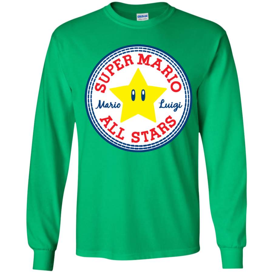 Super Mario All Stars Youth Long Sleeve T-Shirt