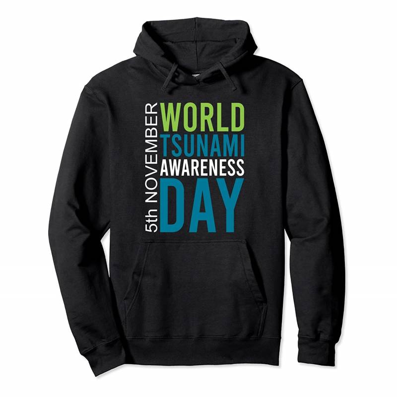 5 November World Tsunami Awareness Day – The Kanagawa Wave Pullover Hoodie