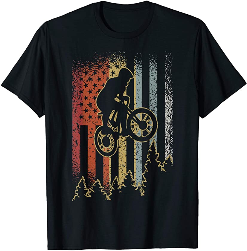 Vintage Mountain Bike Retro Biking T-Shirt