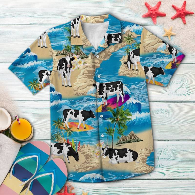 Cow Summer Vacation Hawaii Shirt Ha54424