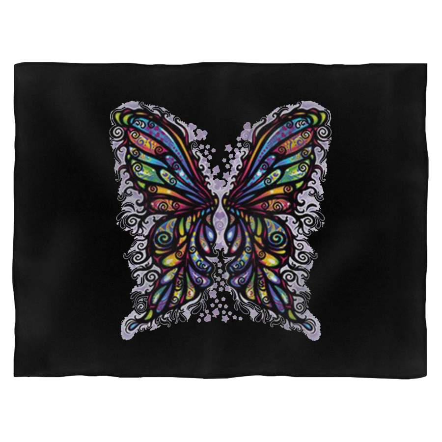 Butterfly Wings Rainbow Colors Blanket