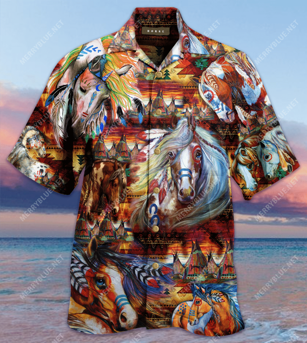 Amazing Native American Horses Unisex Hawaii Shirt Ha87639