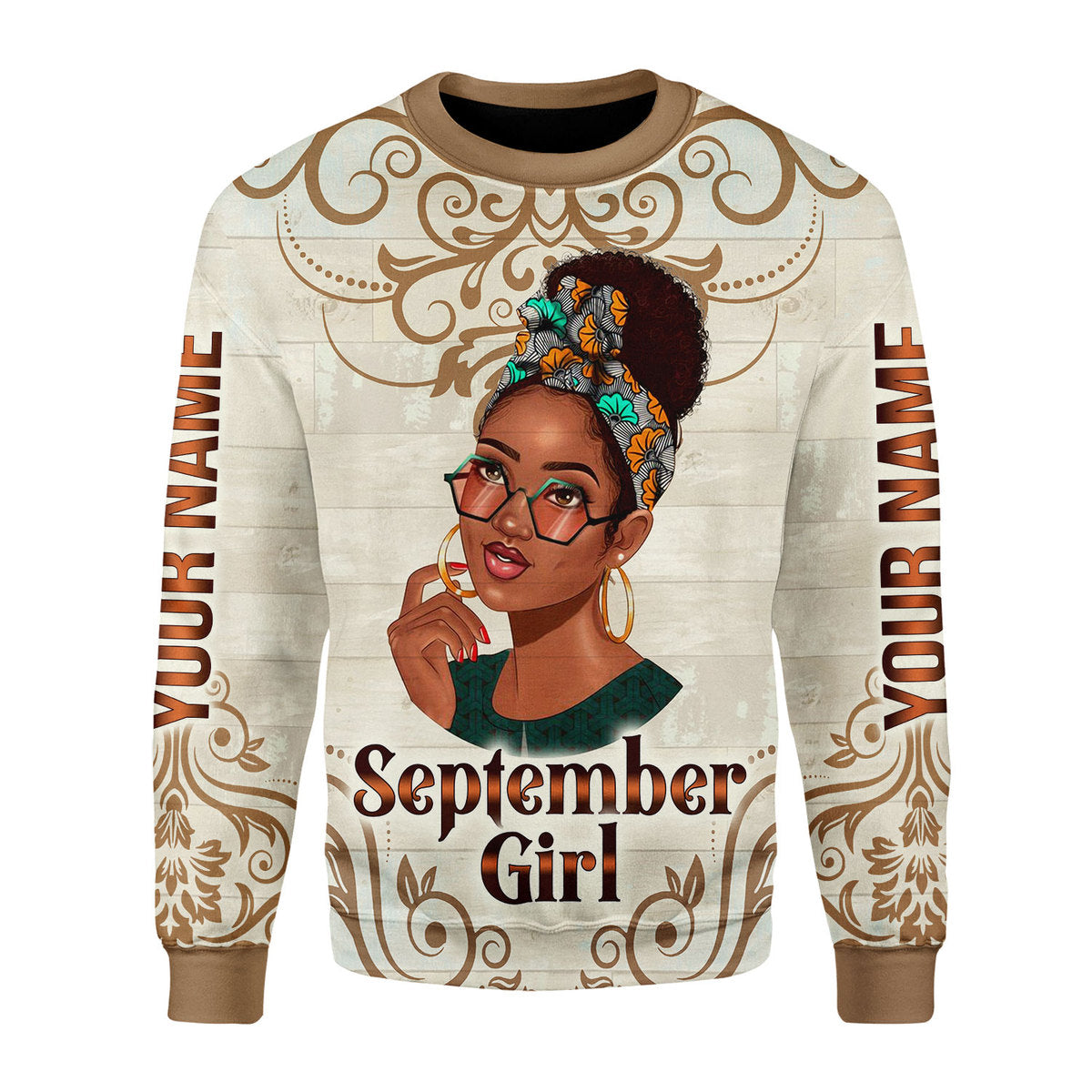 Customspig Personalized Ugly Sweater I’M A Sweet September Girl 3D Apparel