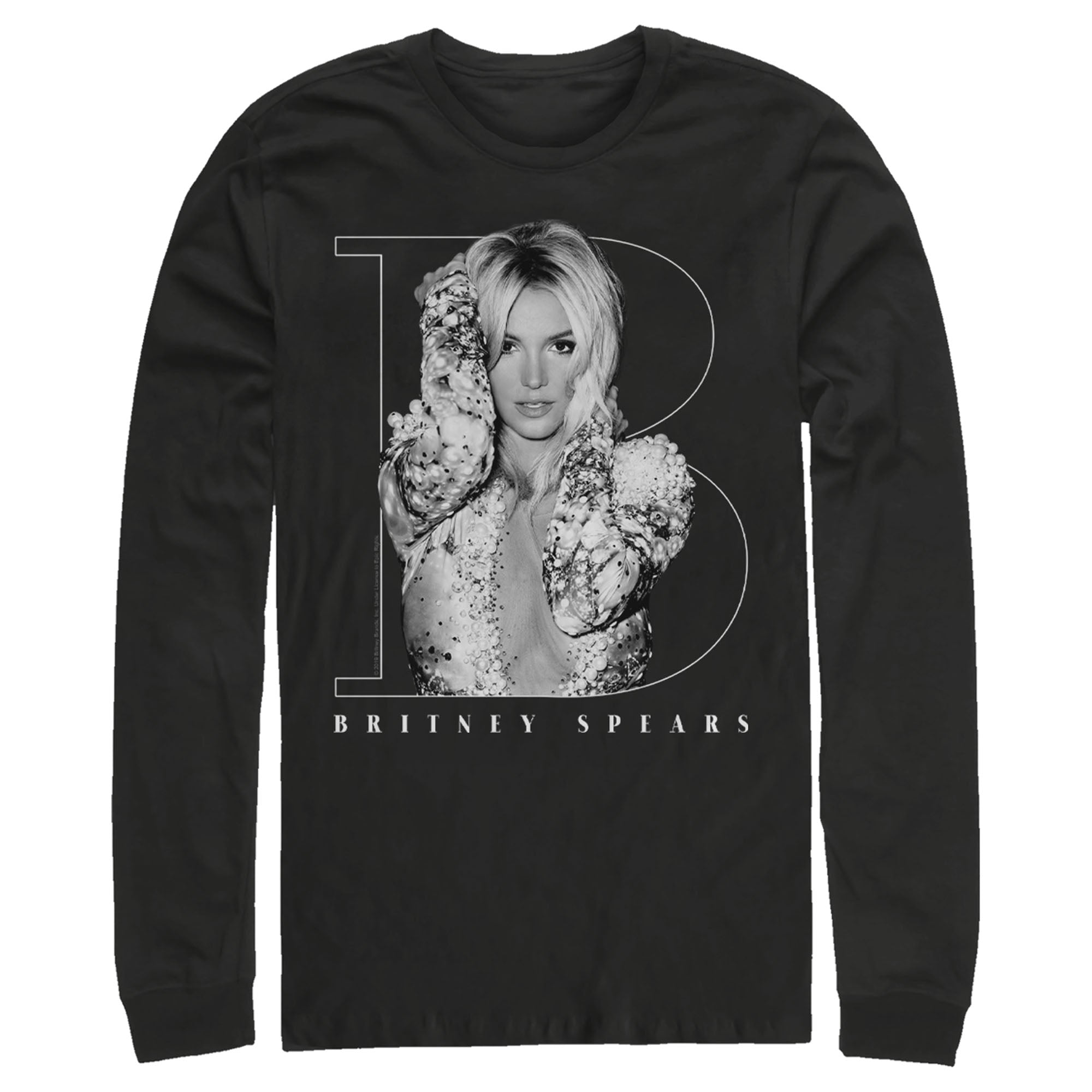 Britney Spears Men’S Pop Star Frame  Long Sleeve Shirt