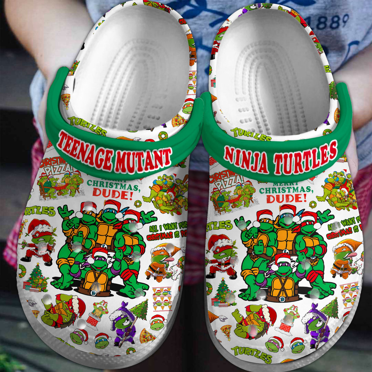 Teenage Mutant Ninja Turtles Movie Crocs Crocband Clogs Shoes Comfortable For Men Women and Kids 15