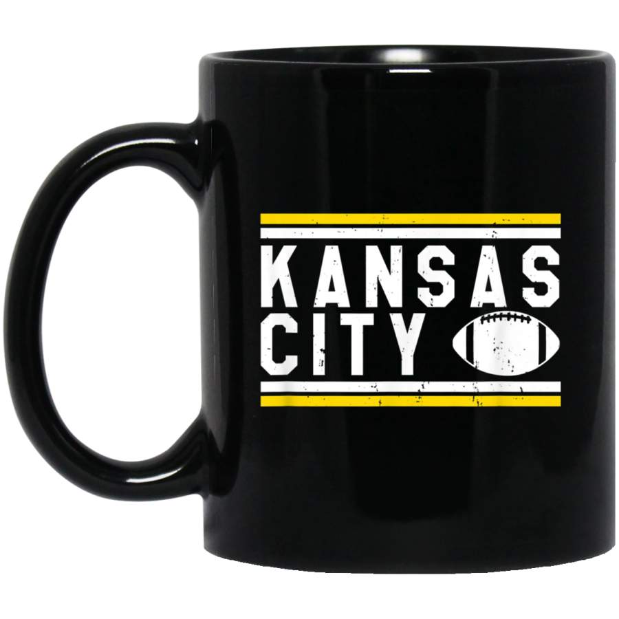 Vintage Kansas City Retro Football Graphic Mug