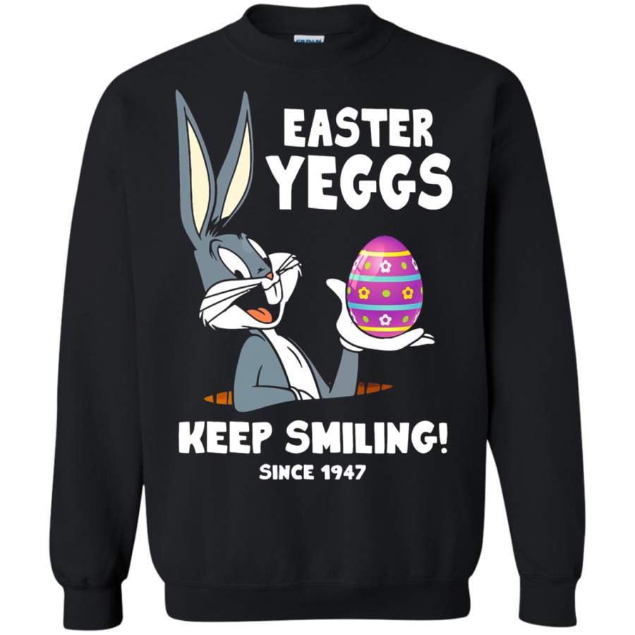 AGR Easter Yeggs Since 1947 Keep Smiling Bugs Bunny Sweatshirt